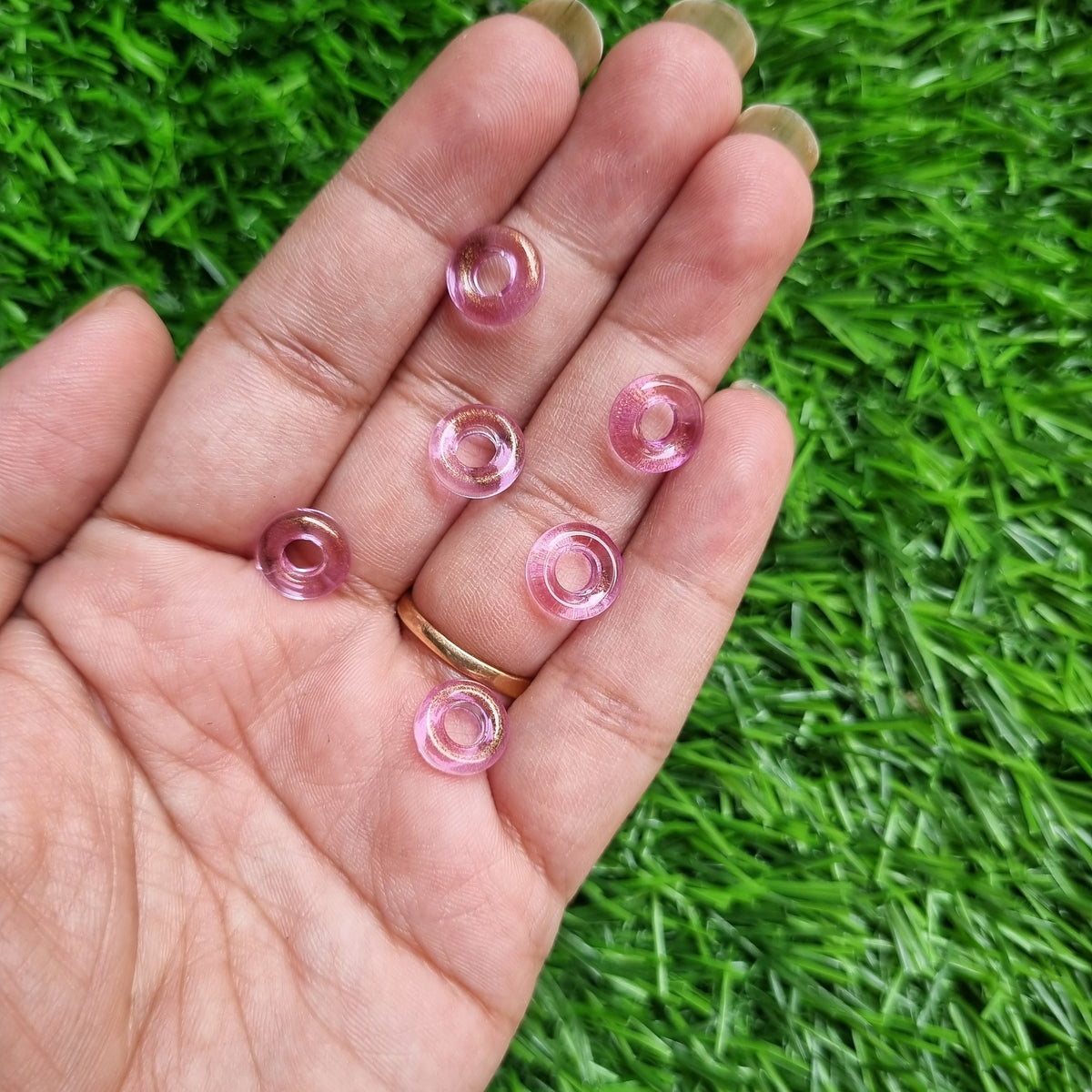Glass Beads - Donut Rings