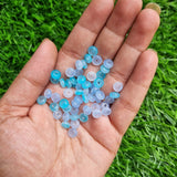 Glass Beads - Rondelle Blue Shade