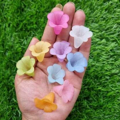 Acrylic Luminous Frost Flower Caps