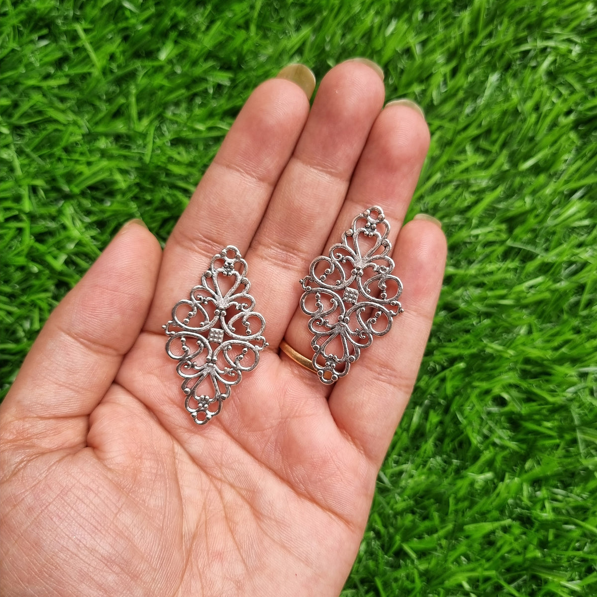 Metal Charms - Filigree Joiners 01