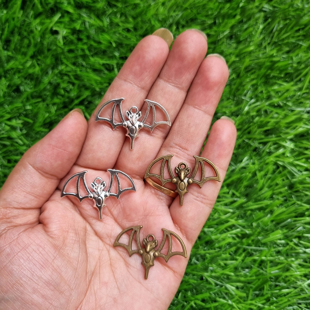 Metal Charms - Bat