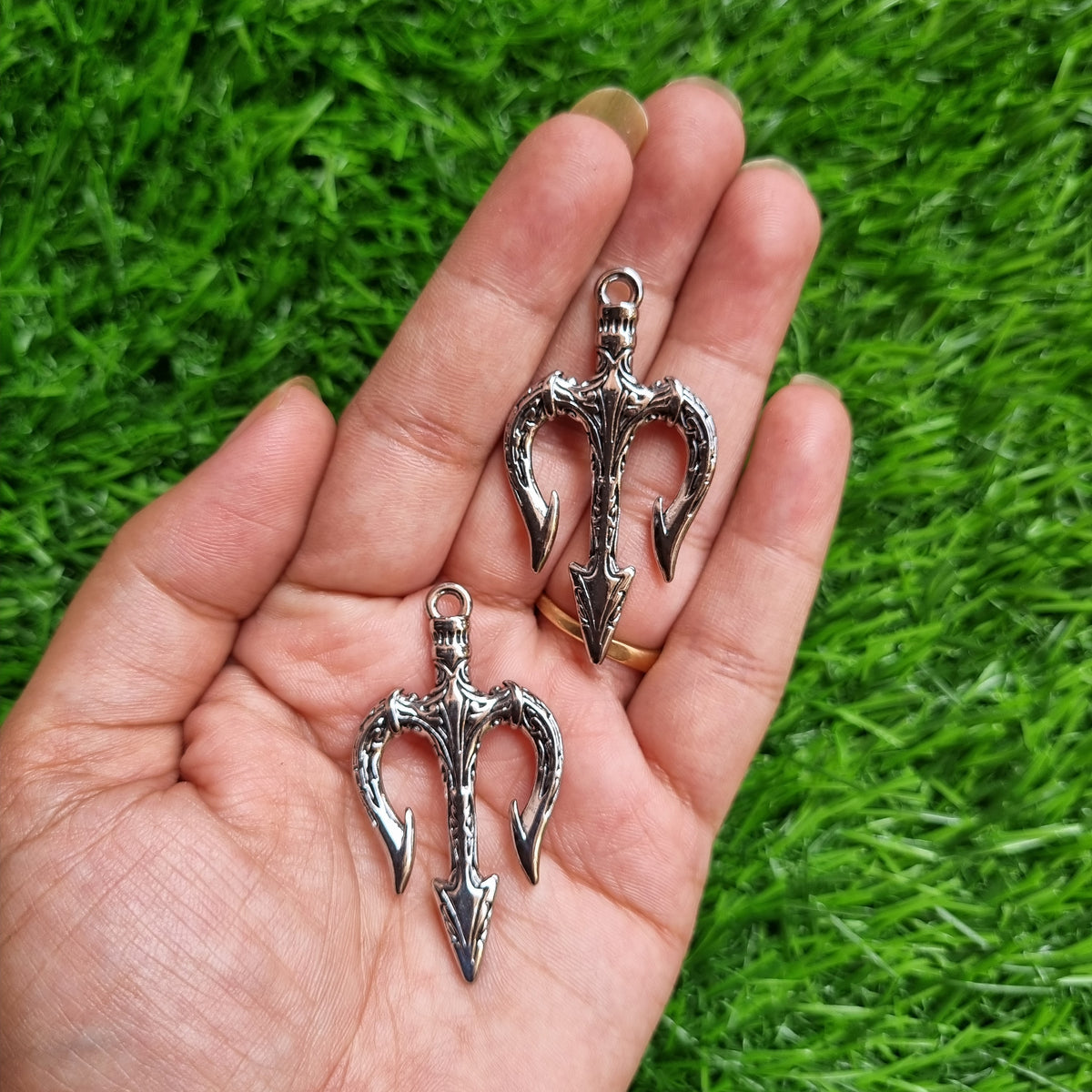 Metal Charm - Poseidon’s Trident pendant