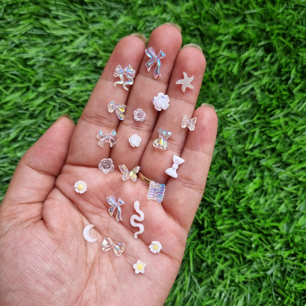 Resin Cabochons - White