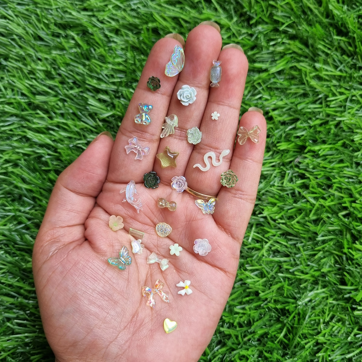 Resin Cabochons - Green