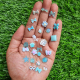 Resin Cabochons - Tiny Skyblue Mix
