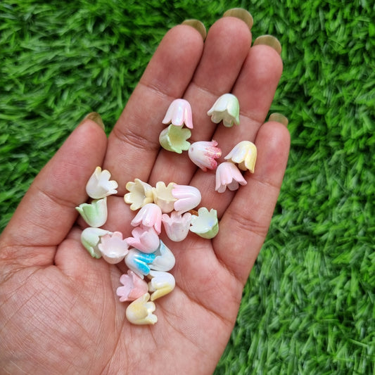 Acrylic Shaded Flower Caps