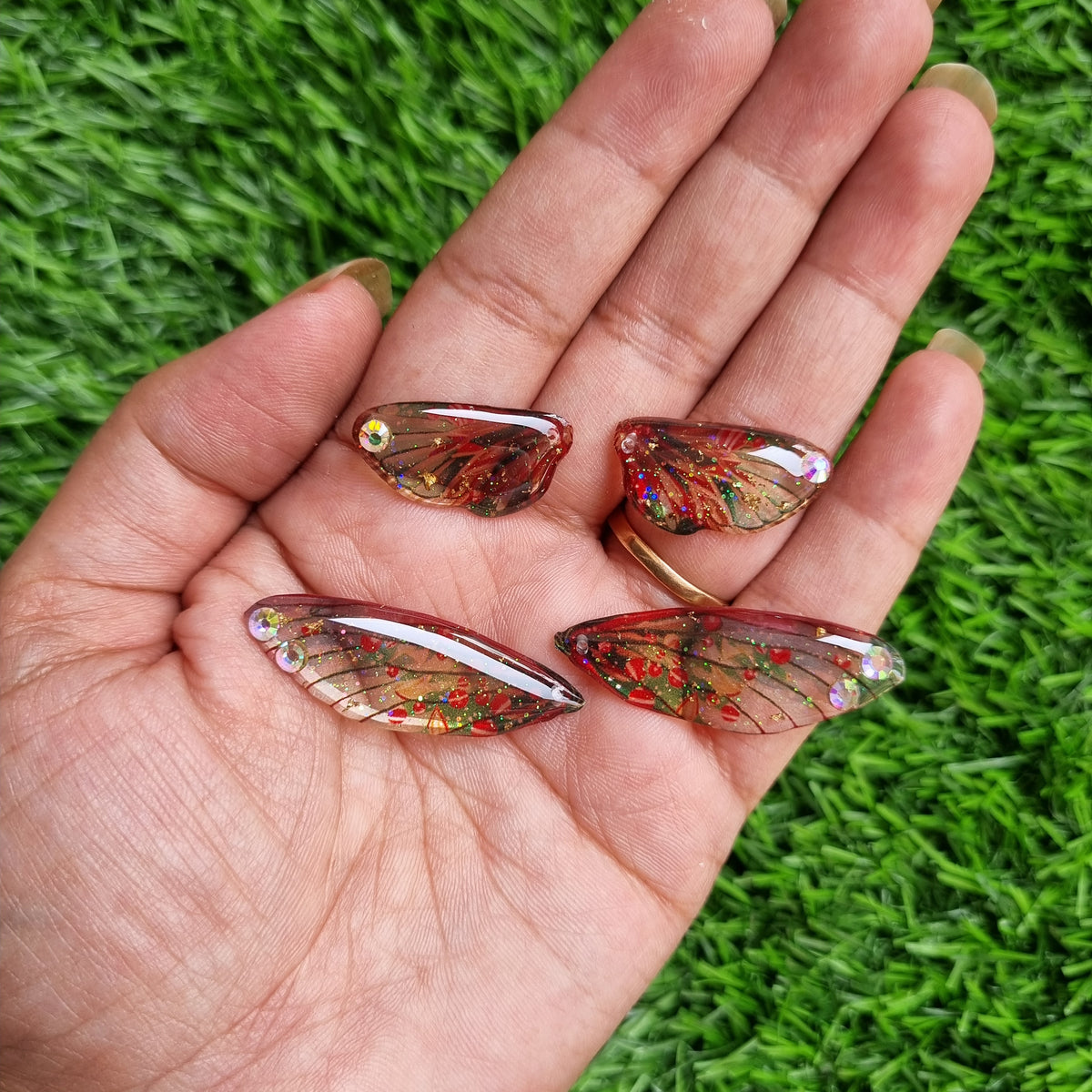 Resin Pendent - Butterfly Wings 2