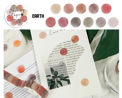 Colorful Washi Stickers - Round