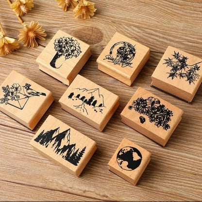 Wooden Rubber Stamps