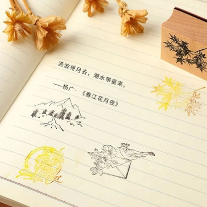 Wooden Rubber Stamps