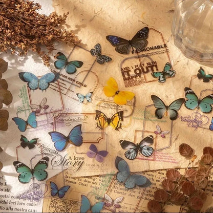 Butterfly Forest Series PET stickers