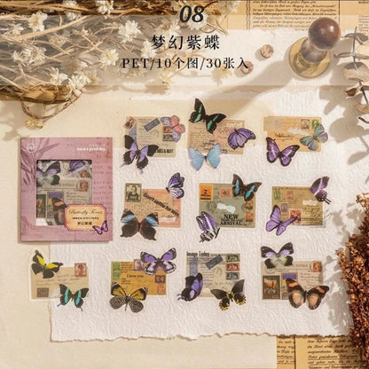 Butterfly Forest Series PET stickers