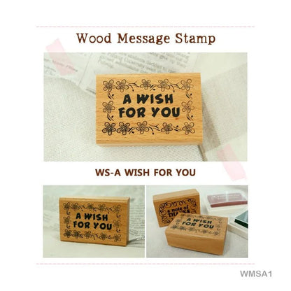 Wooden Message Stamp