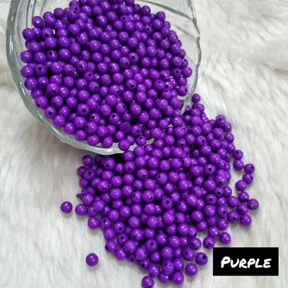 Acrylic Round Beads (6 mm)