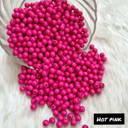 Acrylic Round Beads (6 mm)