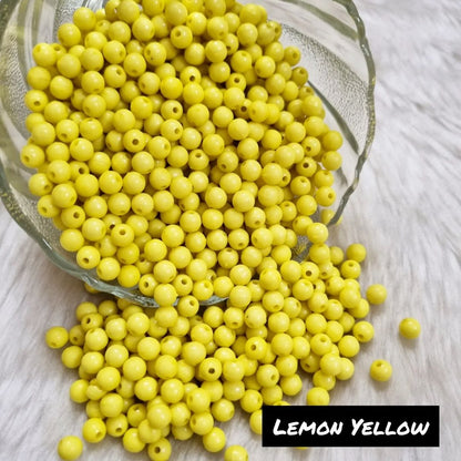 Acrylic Round Beads (6 mm)