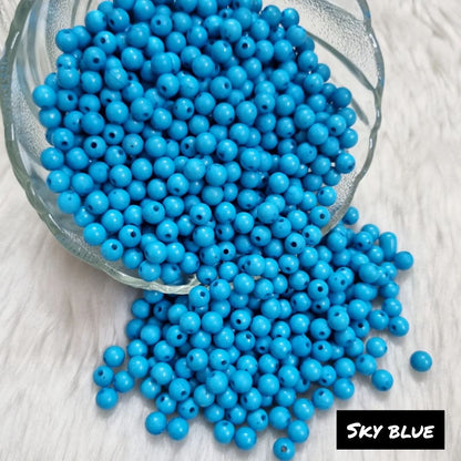 Acrylic Round Beads (6 mm)