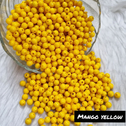 Acrylic Round Beads (6 mm)