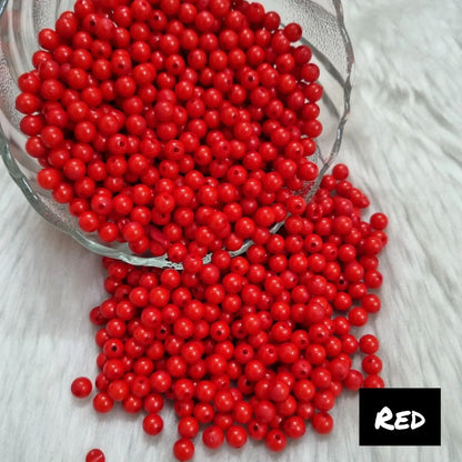 Acrylic Round Beads (6 mm)