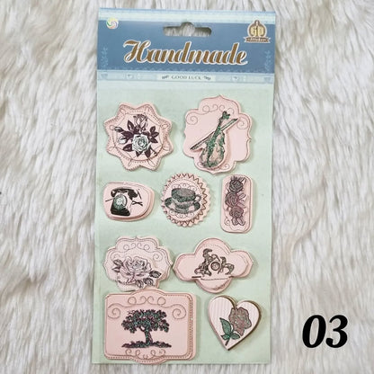 3D Vintage Stickers