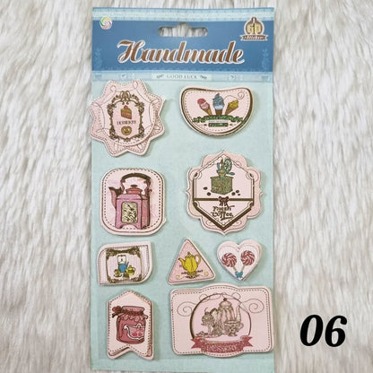 3D Vintage Stickers
