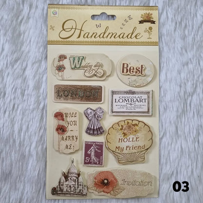3D Vintage Stickers