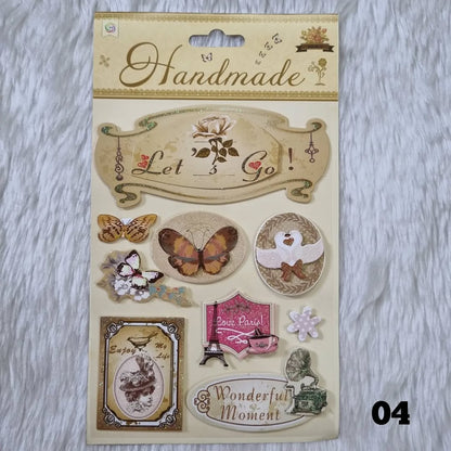 3D Vintage Stickers