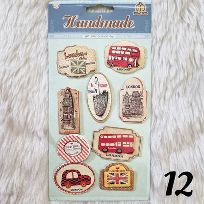 3D Vintage Stickers