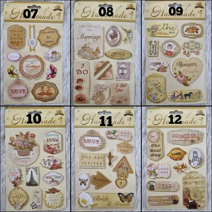 3D Vintage Stickers