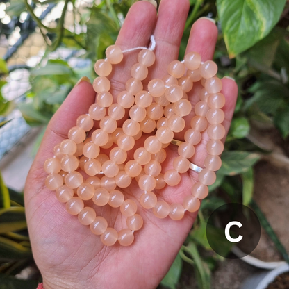 Plain Glass Beads (Size - 8mm)