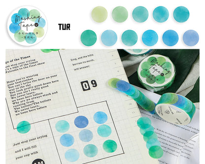 Colorful Washi Stickers - Round