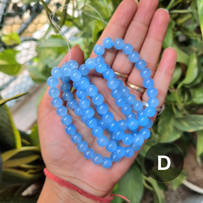 Plain Glass Beads (Size - 8mm)