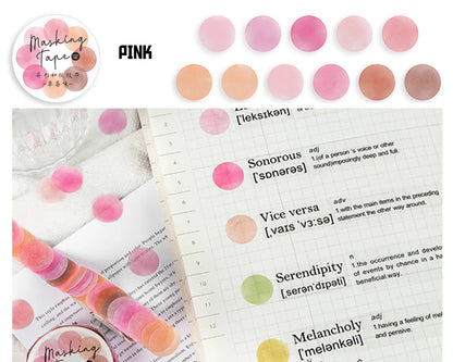 Colorful Washi Stickers - Round