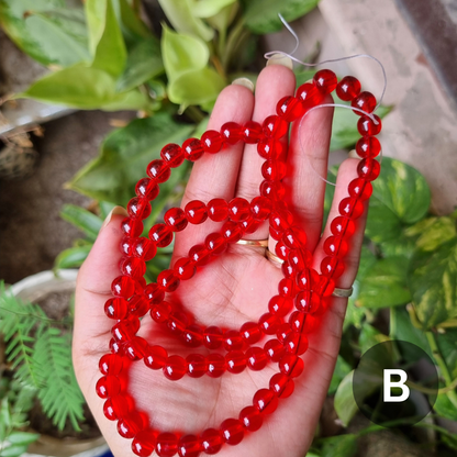 Transparent Coloured Glass Beads