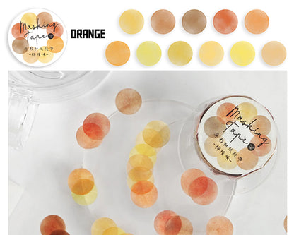 Colorful Washi Stickers - Round