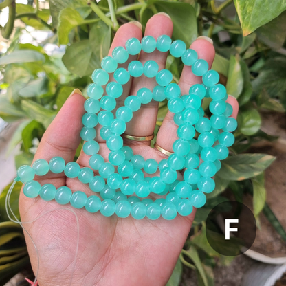 Plain Glass Beads (Size - 8mm)