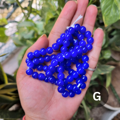 Plain Glass Beads (Size - 8mm)