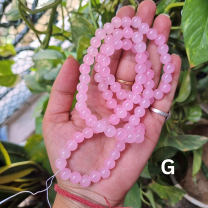 Plain Glass Beads (Size - 8mm)