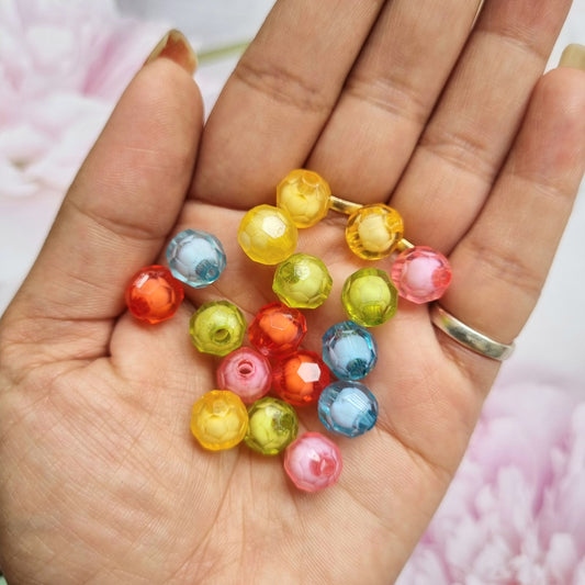 Acrylic Colourful Crystals Beads