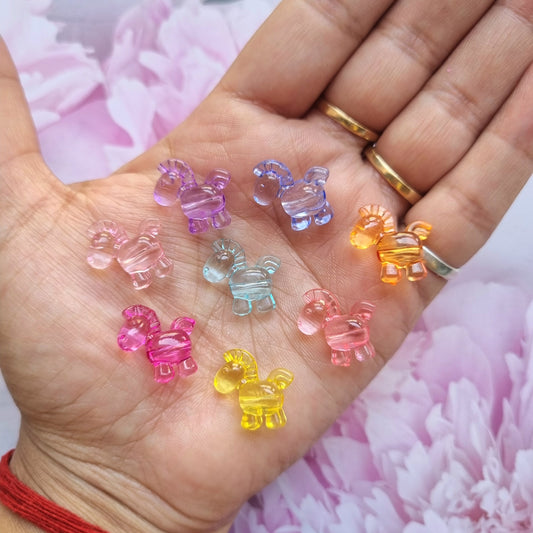 Acrylic Horse Beads