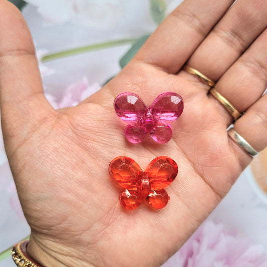 Acrylic Butterfly Beads