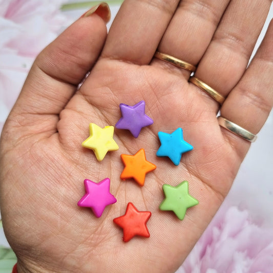Acrylic Colourful Star Beads