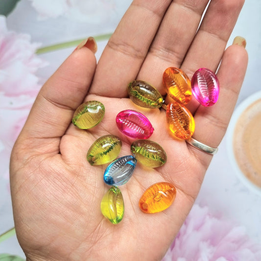 Acrylic Cowry Beads