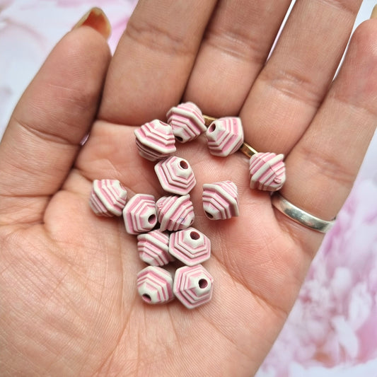 Acrylic Pink Beads