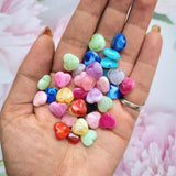 Acrylic Shaded Heart Beads