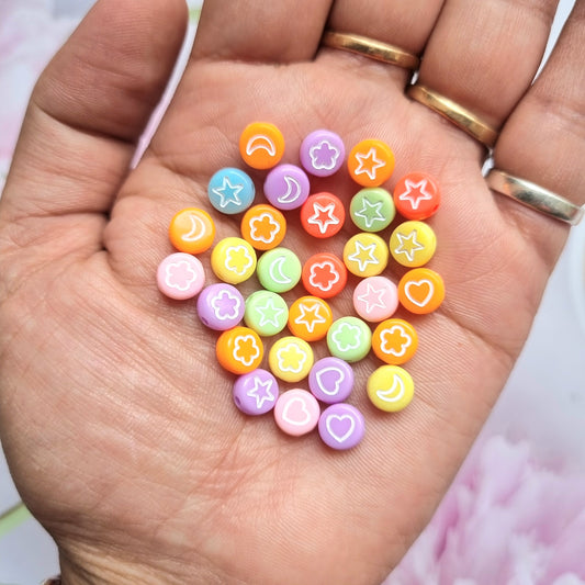 Acrylic Star Beads 02