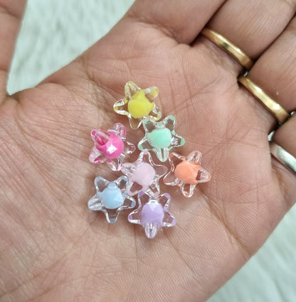 Acrylic Transparent Star Beads