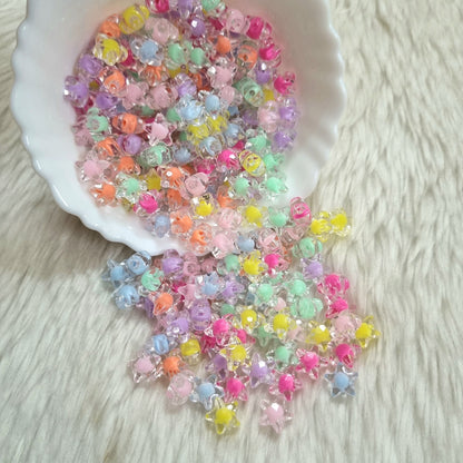 Acrylic Transparent Star Beads