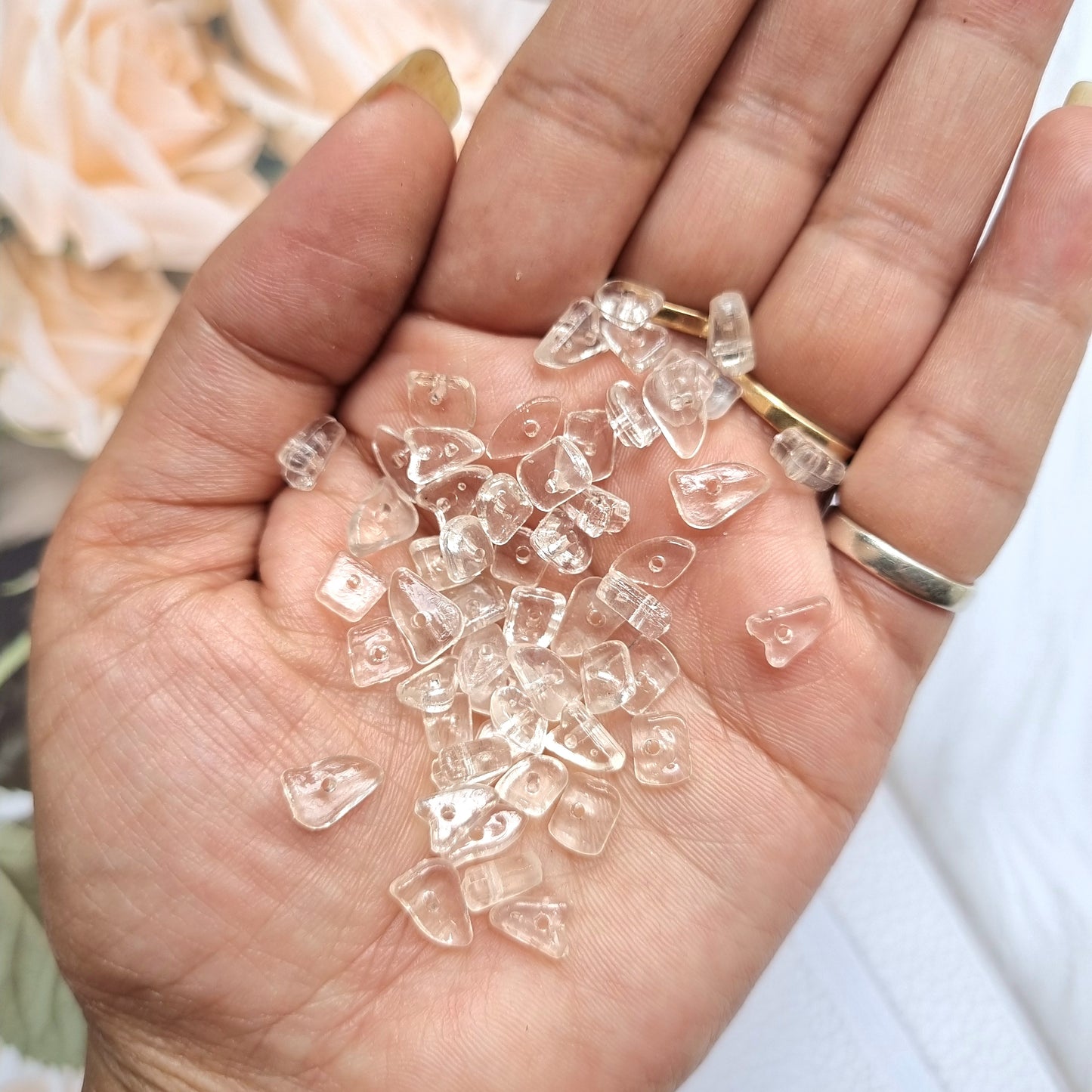 Acrylic Transparent Chip Beads