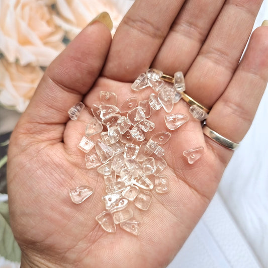 Acrylic Transparent Chip Beads